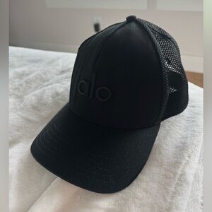 ALO Black District Mesh Trucker Hat